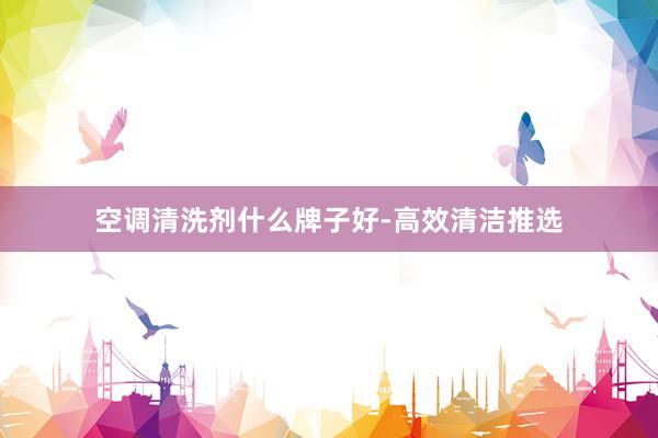 空调清洗剂什么牌子好-高效清洁推选